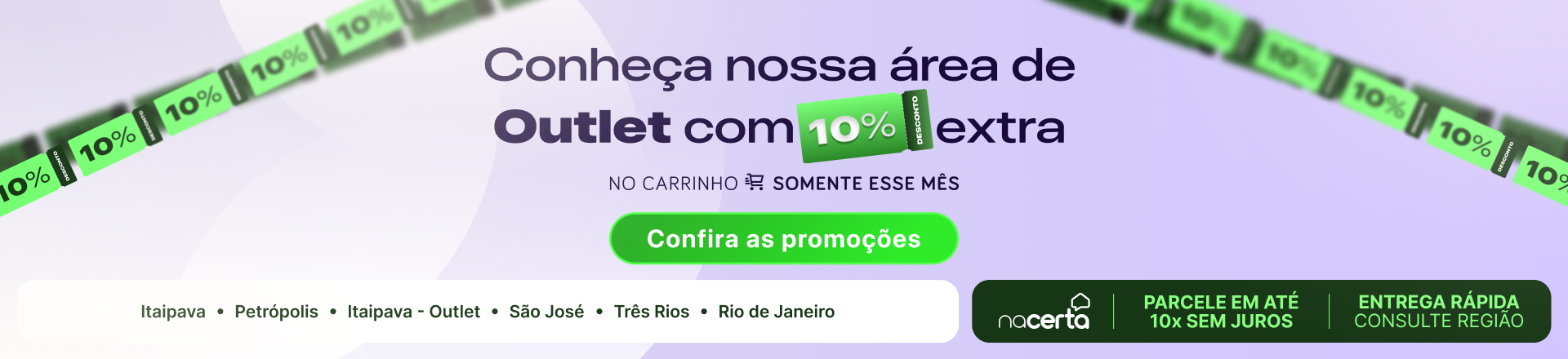 Melhor Outlet em acabamentos pra você aproveitar!