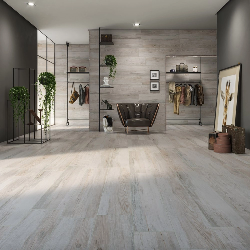 Scandinavo Bianco Biancogres porcelanato amadeirado | Nacerta