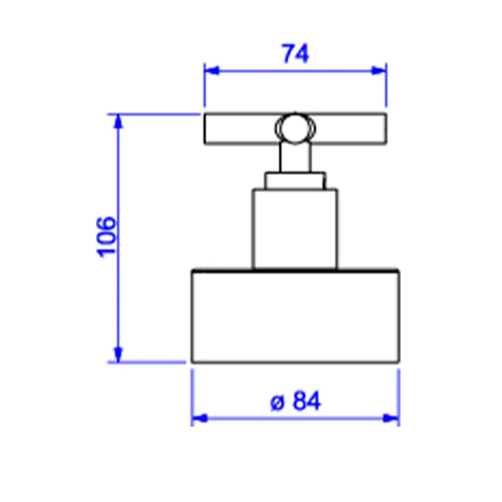 Acabamento Deca para Registro de Gaveta de 1 1/4 e 1 1/2 Duna Clássica CR 4900.C64.GD