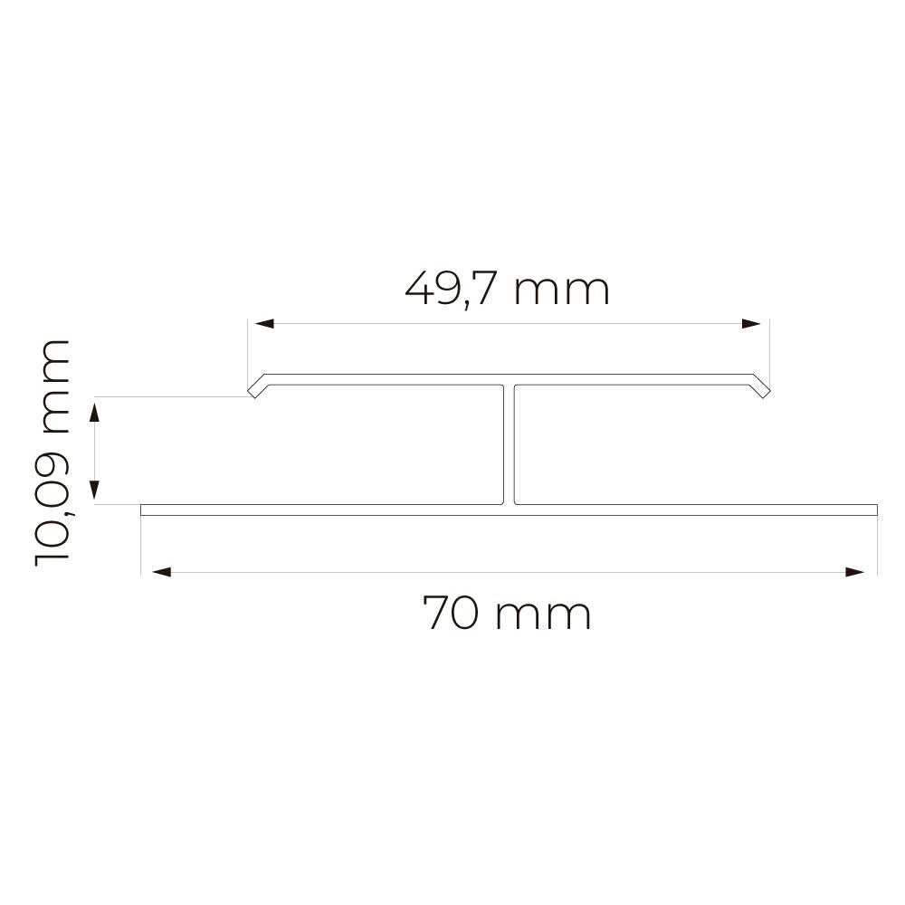 Acabamento Forro Orna Emenda Rigida Mogno 6m