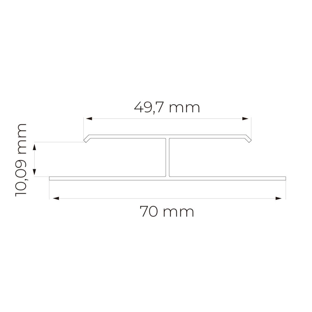 Acabamento Orna Emenda Rígida Cerejeira c/6m