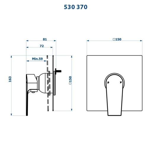 Acabamento para Monocomando Base Docol Bold Fani 530 CH370 Acabamento para Monocomando Base Docol Bold Fani 530 CH370