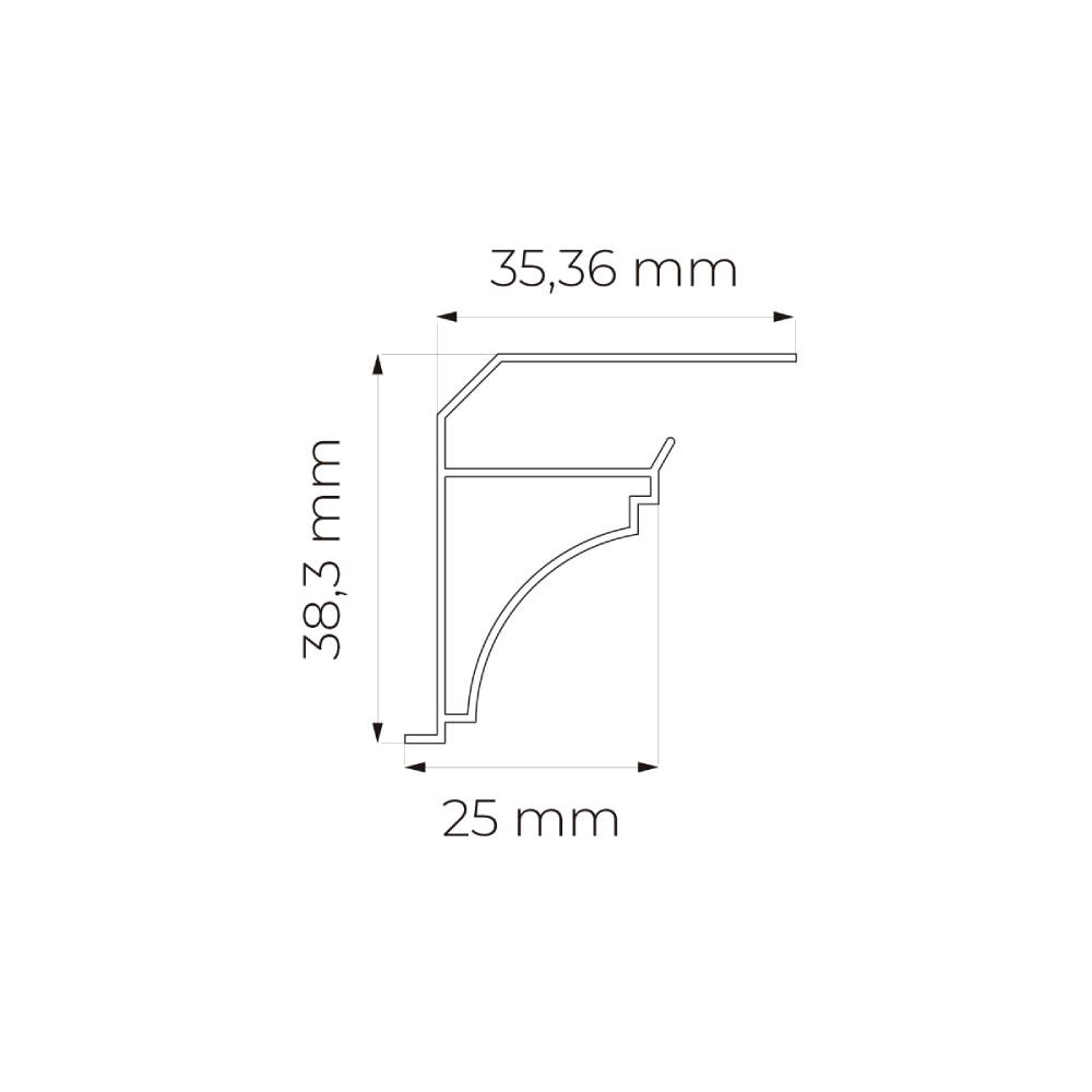 Acabamento Para Forro Plasbil Nobre Branco C/6M