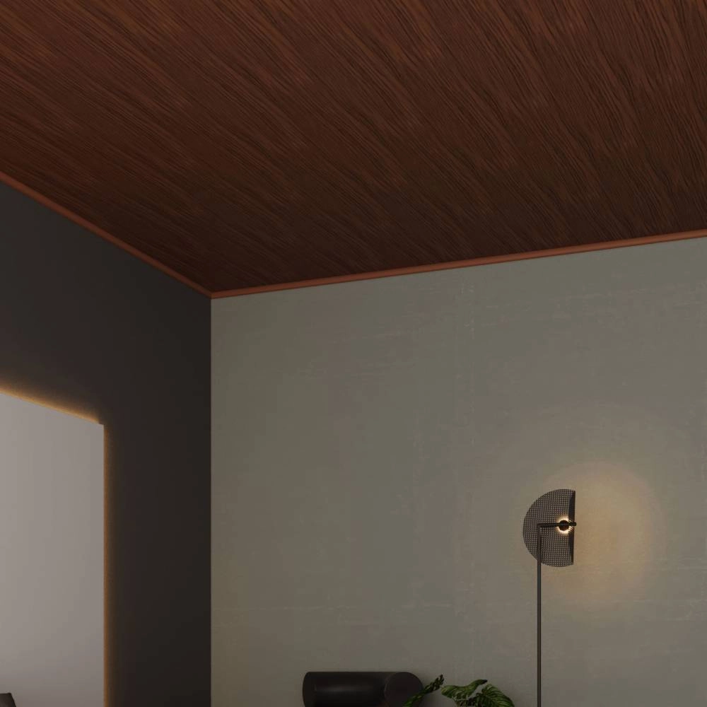 Acabamento para forro Plasbil Nobre Mogno PC C/6M