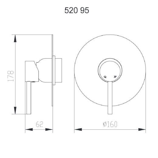 Acabamento para Monocomando Base Deca Slim Fani 520 C95 Acabamento para Monocomando Base Deca Slim Fani 520 C95