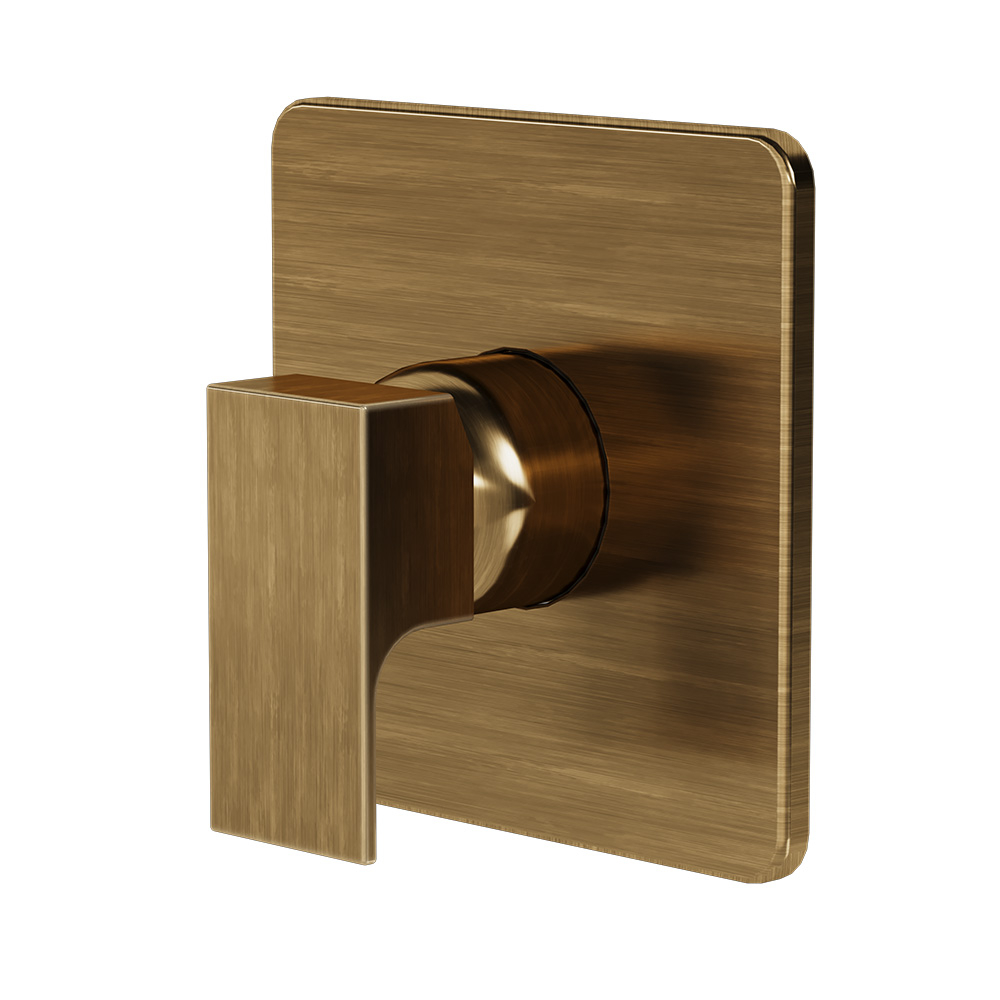 Acabamento para Monocomando Base Docol Retta Fani 530 OV330 Ouro Velho