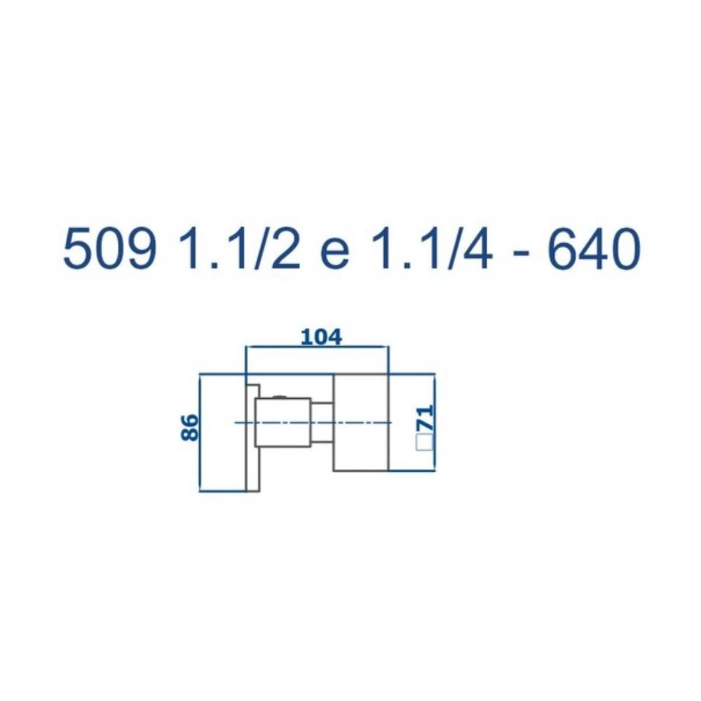 Acabamento para Registro 509 1.1/2 C640 