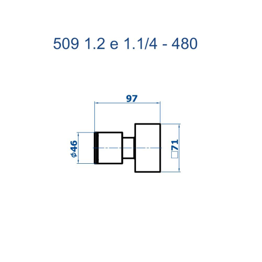 Acabamento para Registro Elo Fani 1.1/2 509 OV480