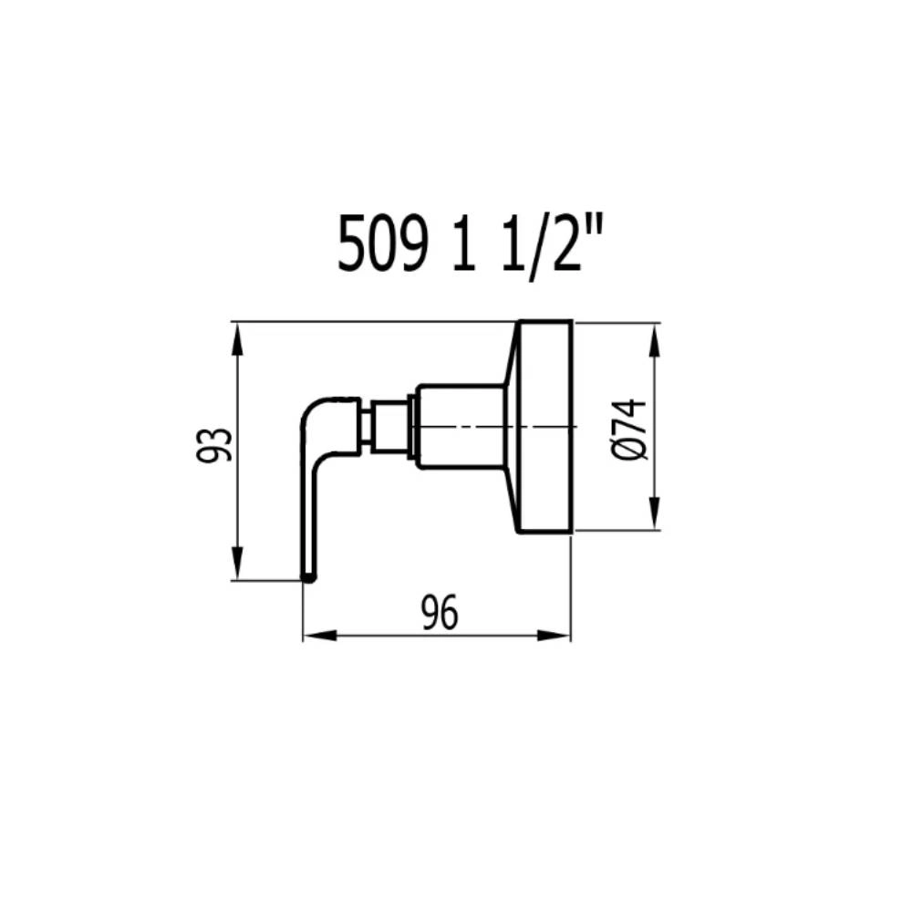 Acabamento para Registro Íris fani 509 1.1/2 C42 