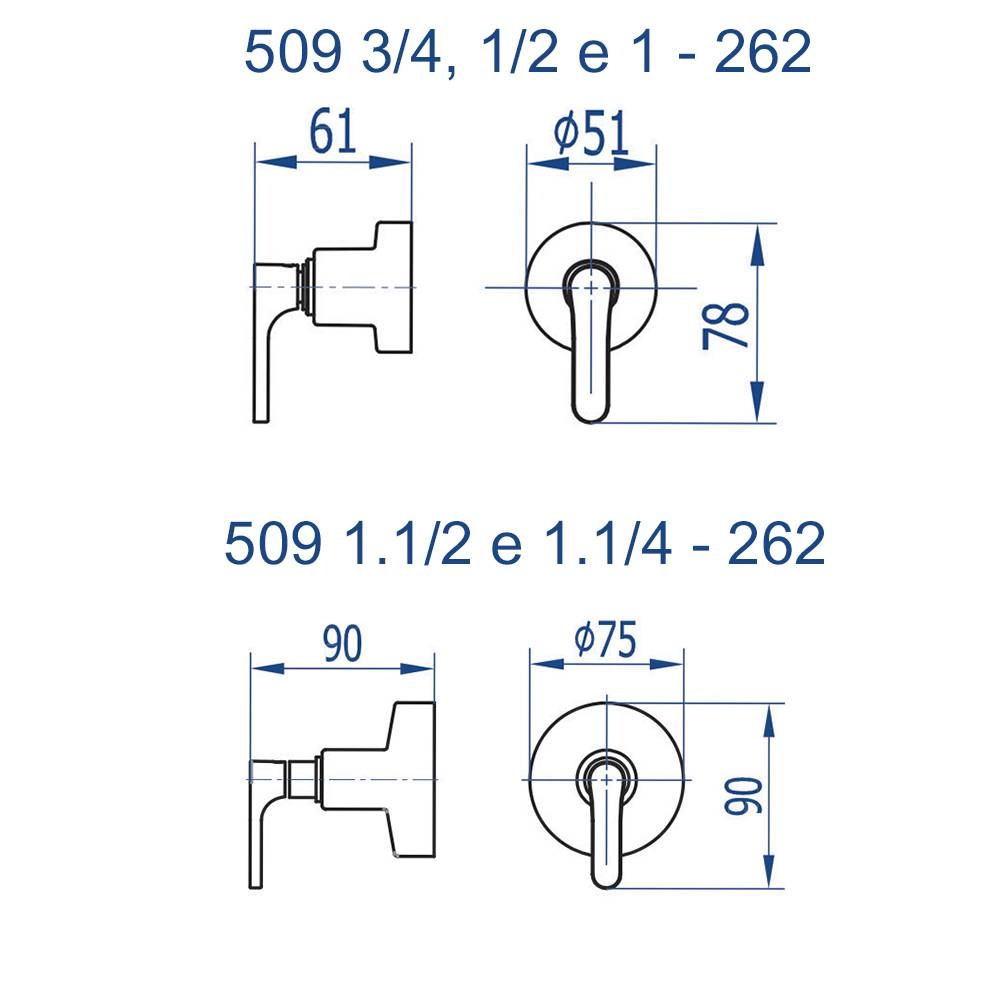 Acabamento para Registro Tunis Clássica Fani 509 OV262 3/4 Acabamento para Registro Tunis Clássica Fani 509 OV262 3/4