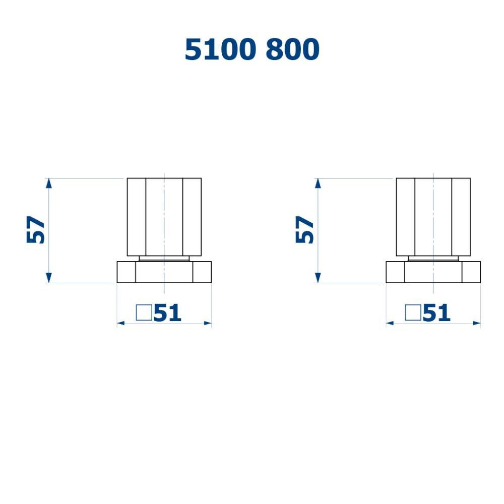 Acionamento Modelo “Liso” para Misturador de Mesa – Barbara Dundes Fani 5100 BK800