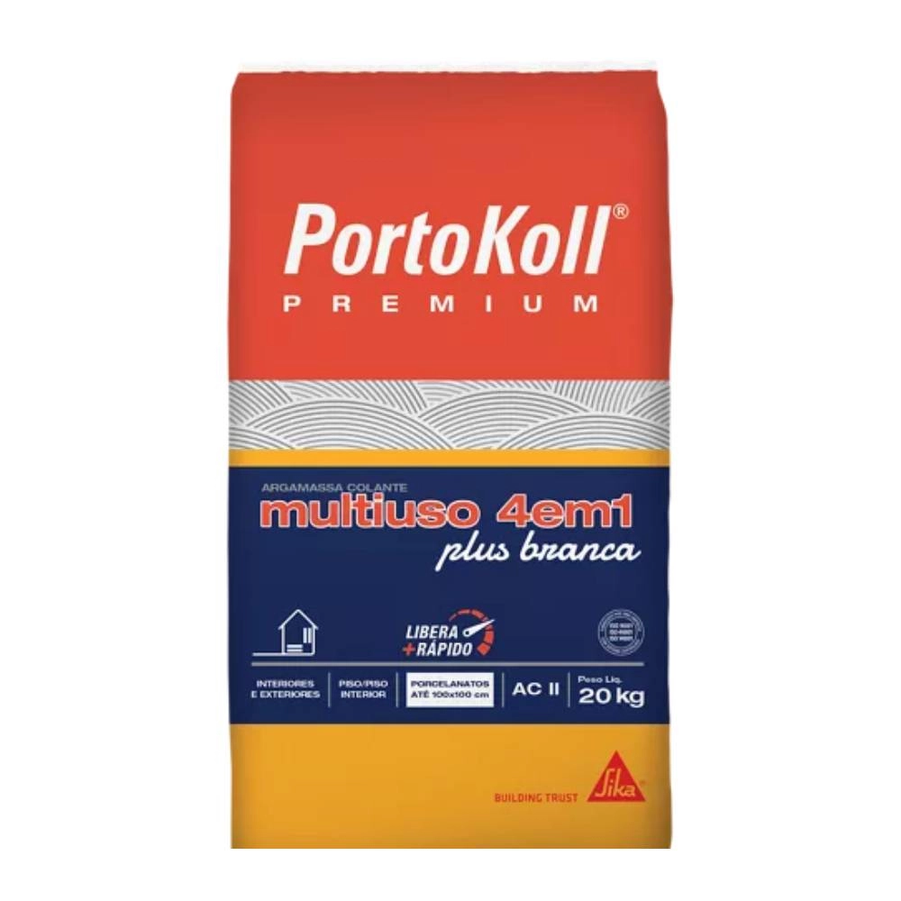 Argamassa Portokoll Multiuso Branca 4x1 ACII Piso/Piso SC20K