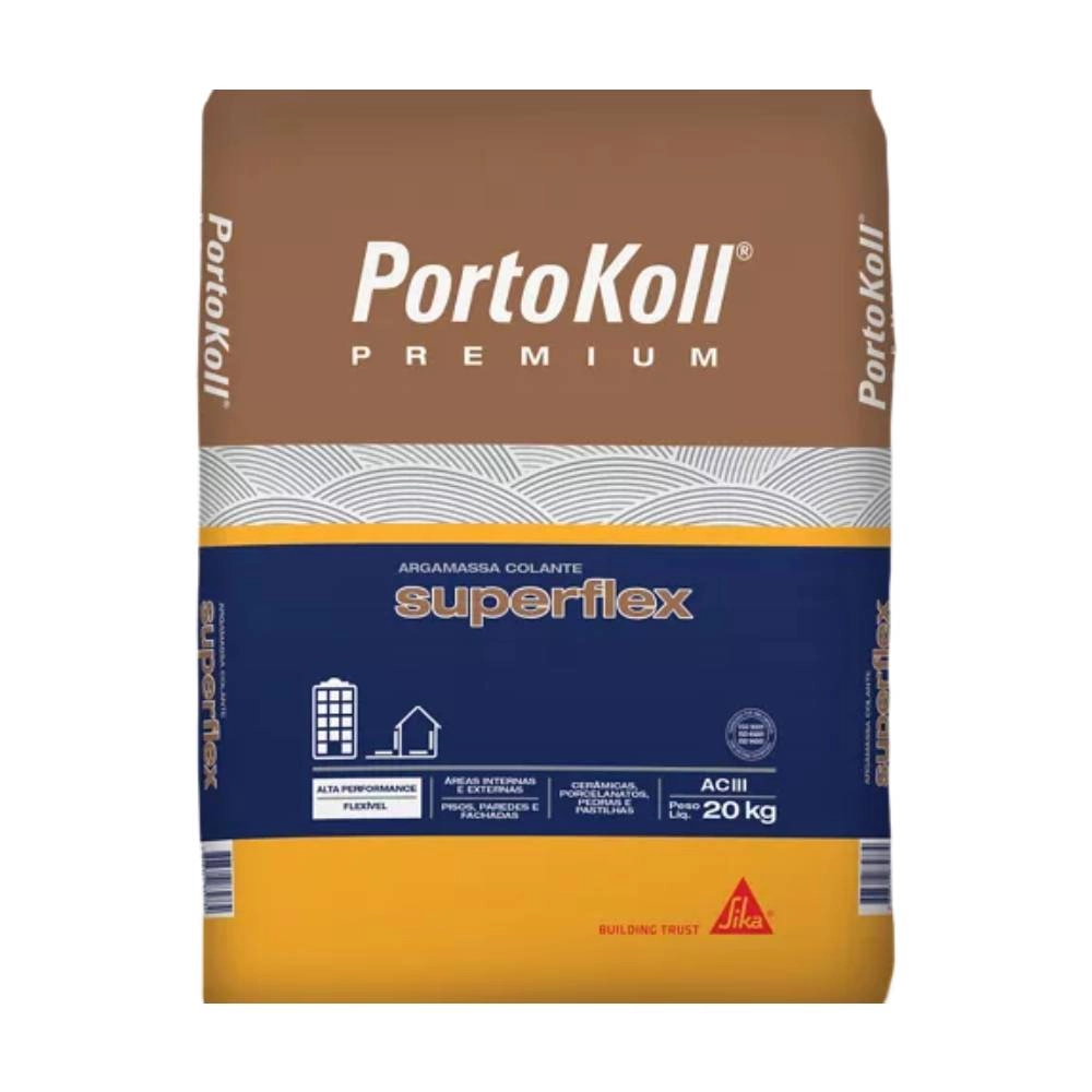 Argamassa Portokoll Superflex ACIII Cinza SC 20kg