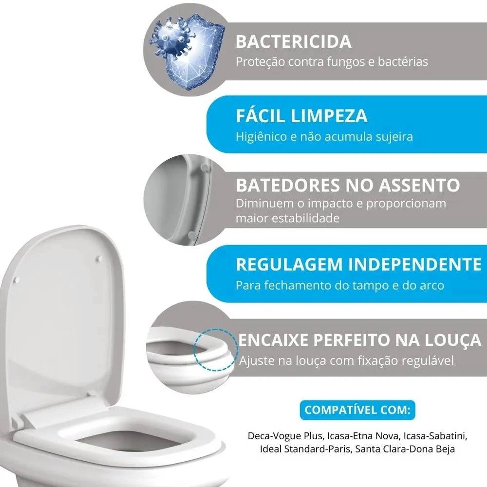 Assento Astra Soft Close Sabatini TTP/SC*NV-89 Assento Astra Soft Close Sabatini TTP/SC*NV-89