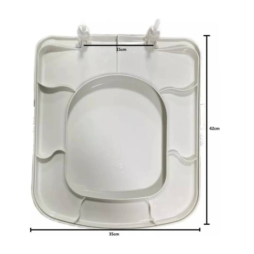 Assento Fiori Lirio PP Branco 55AS7FP-1FB Assento Fiori Lirio PP Branco 55AS7FP-1FB
