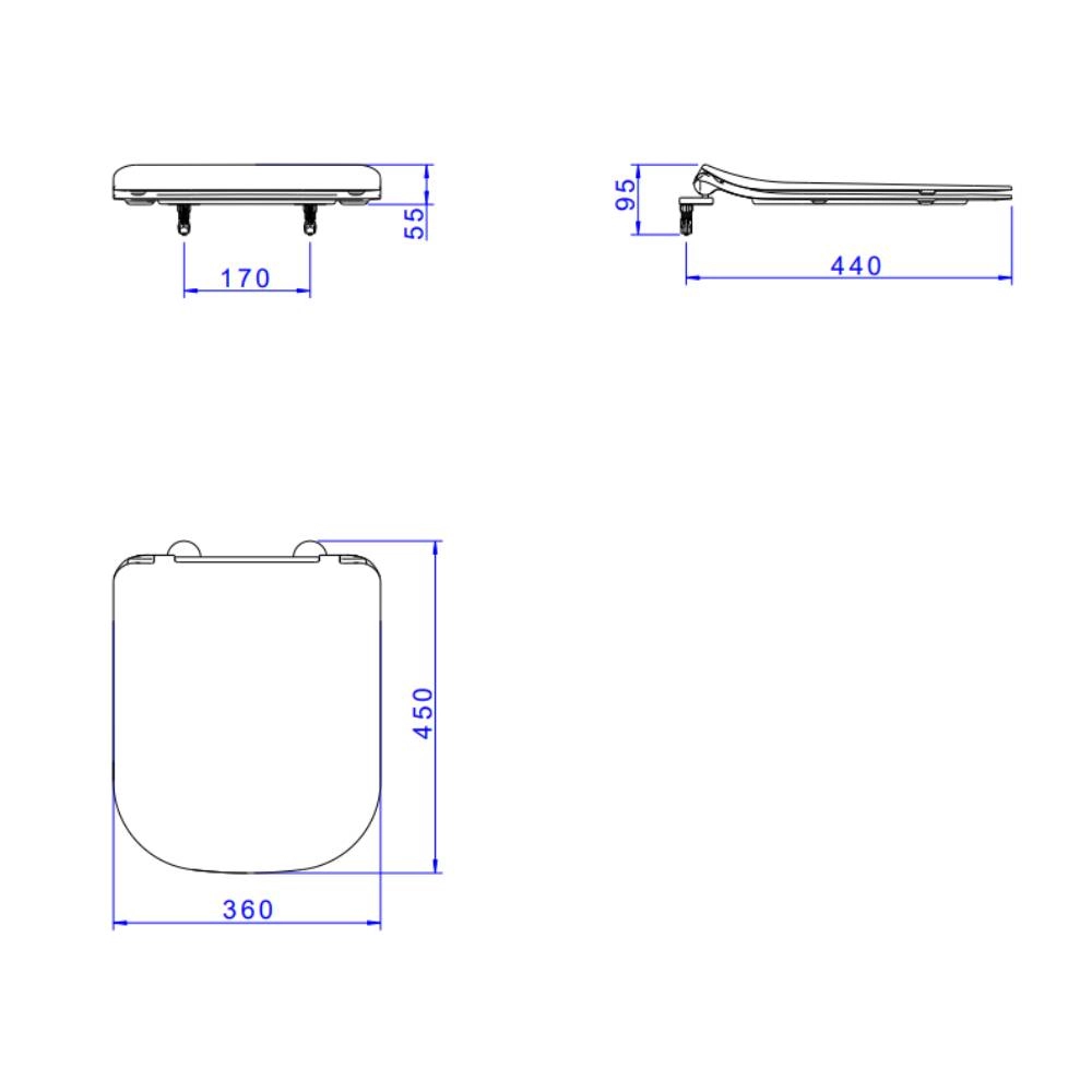 Assento Termofixo com Slow Close e Easy Clean Branco Deca AP.4162.17
