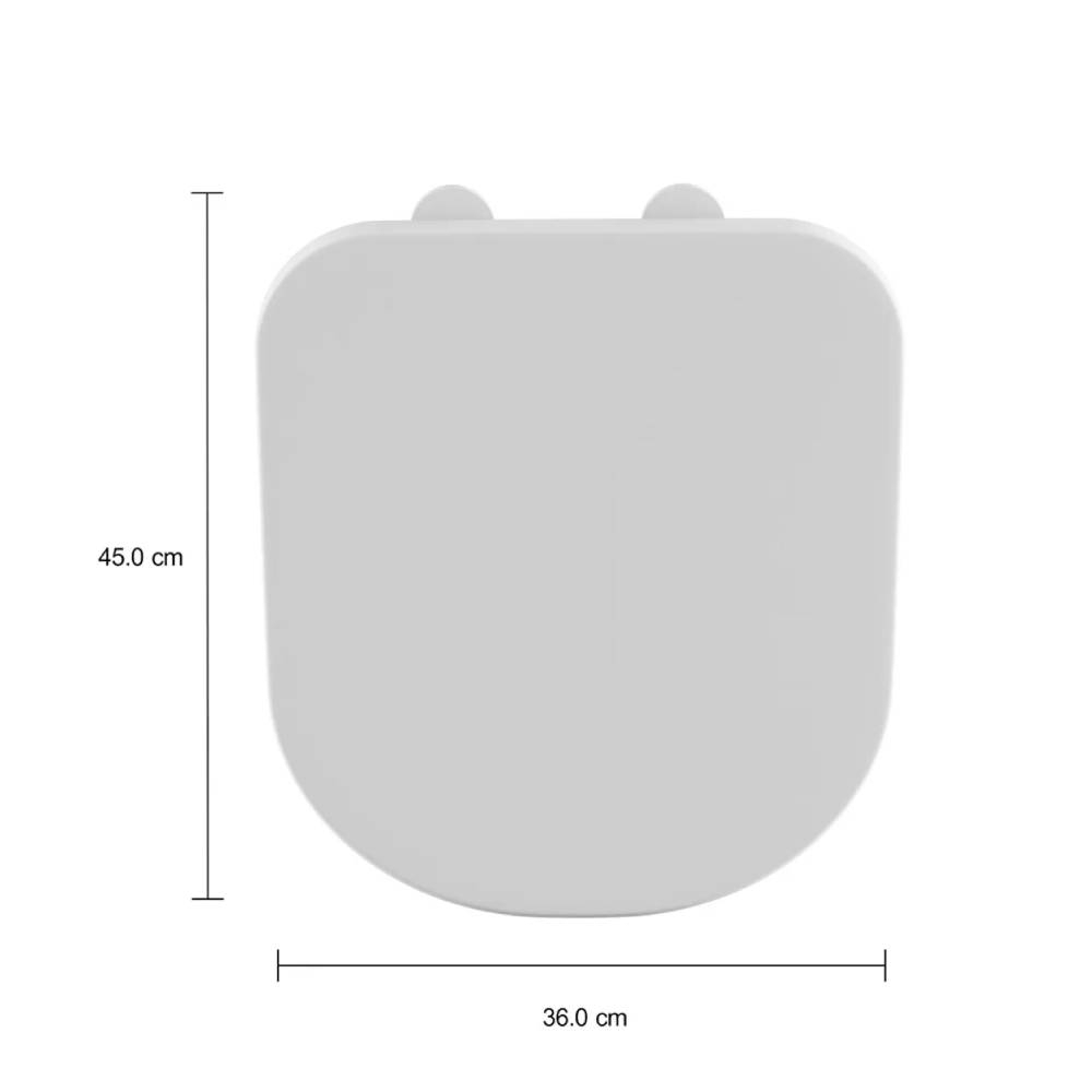 Assento Termofixo com Slow Close e Easy Clean Branco Deca AP.516.17