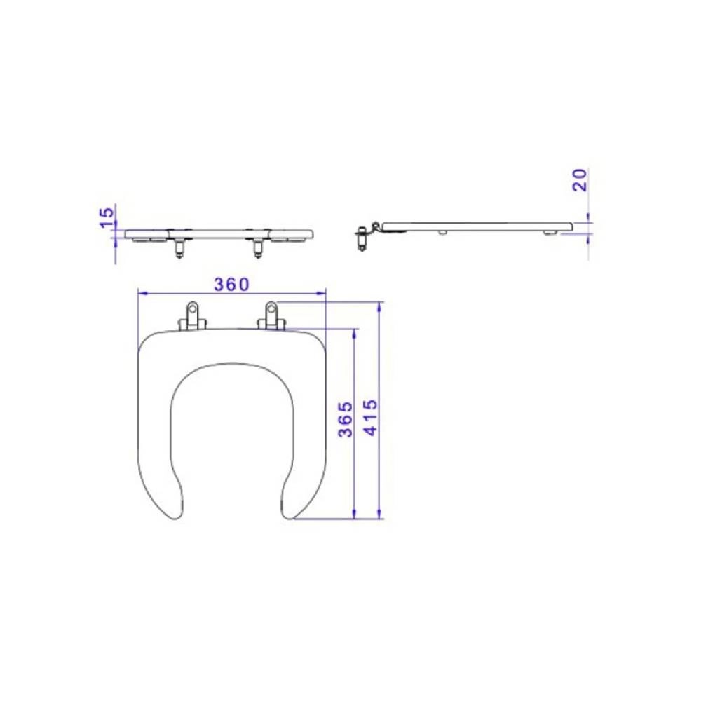 Assento Vogue Plus Gelo Deca Ap.521.17