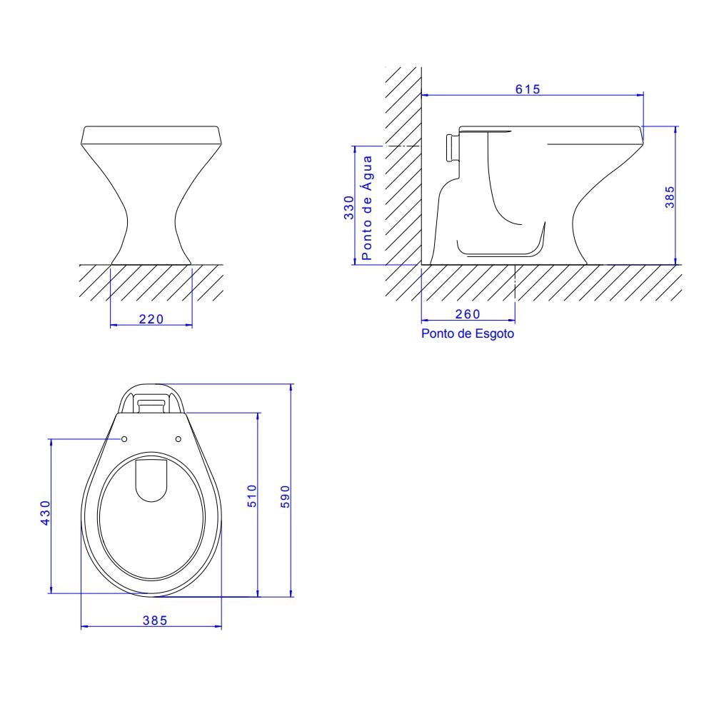Bacia Convencional Branco Ravena Deca P.9.17 