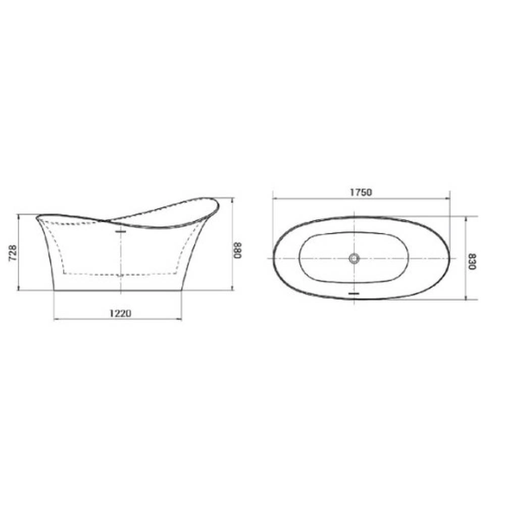 Banheira Immersi Zimbros 175X83X88 