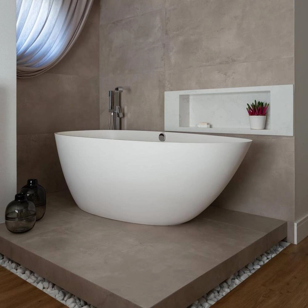 Banheira Sabbia Angra  210X104X105 Duramatt Fosco Act Branco Válvula CLK CR