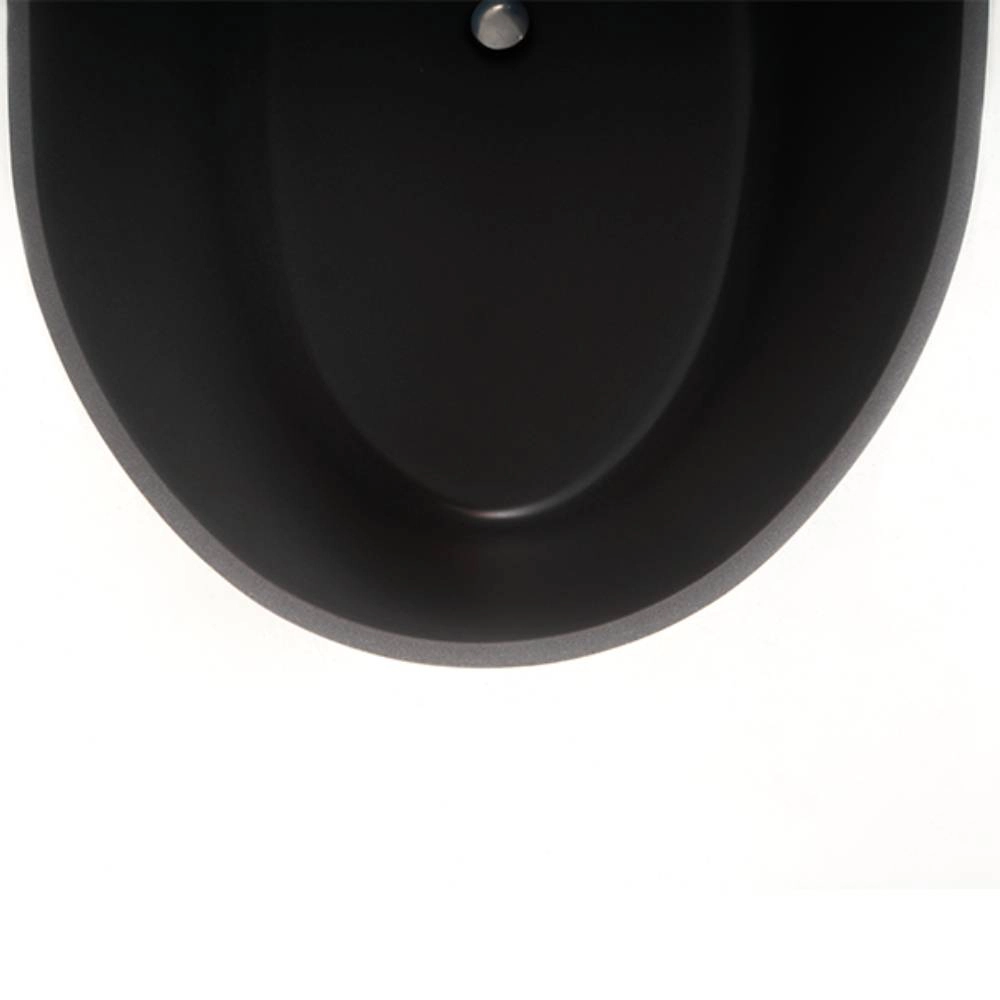 Banheira Sabbia Sampa 147X76X68 Duraquartz Cinza Urbano Válvula Click Cromada