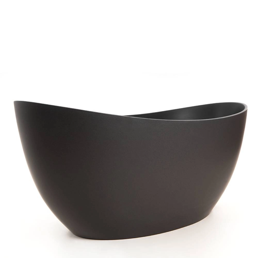 Banheira Sabbia Sampa 147X76X68 Duraquartz Cinza Urbano Válvula Click Cromada