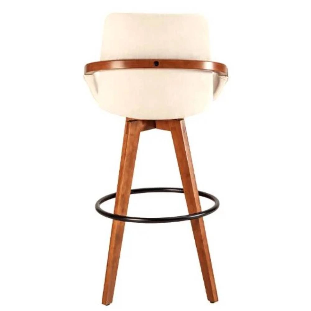 Banqueta Rita Linho Creme Rivatti
