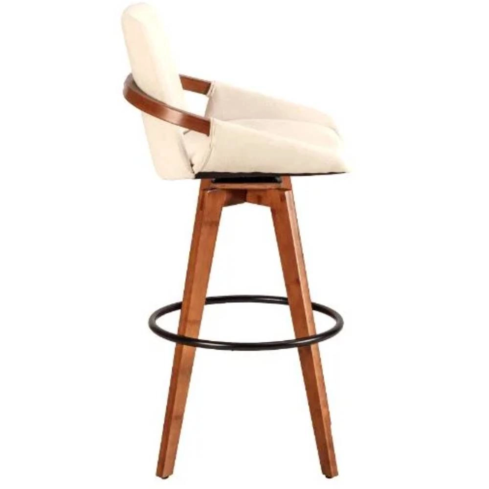 Banqueta Rita Linho Creme Rivatti