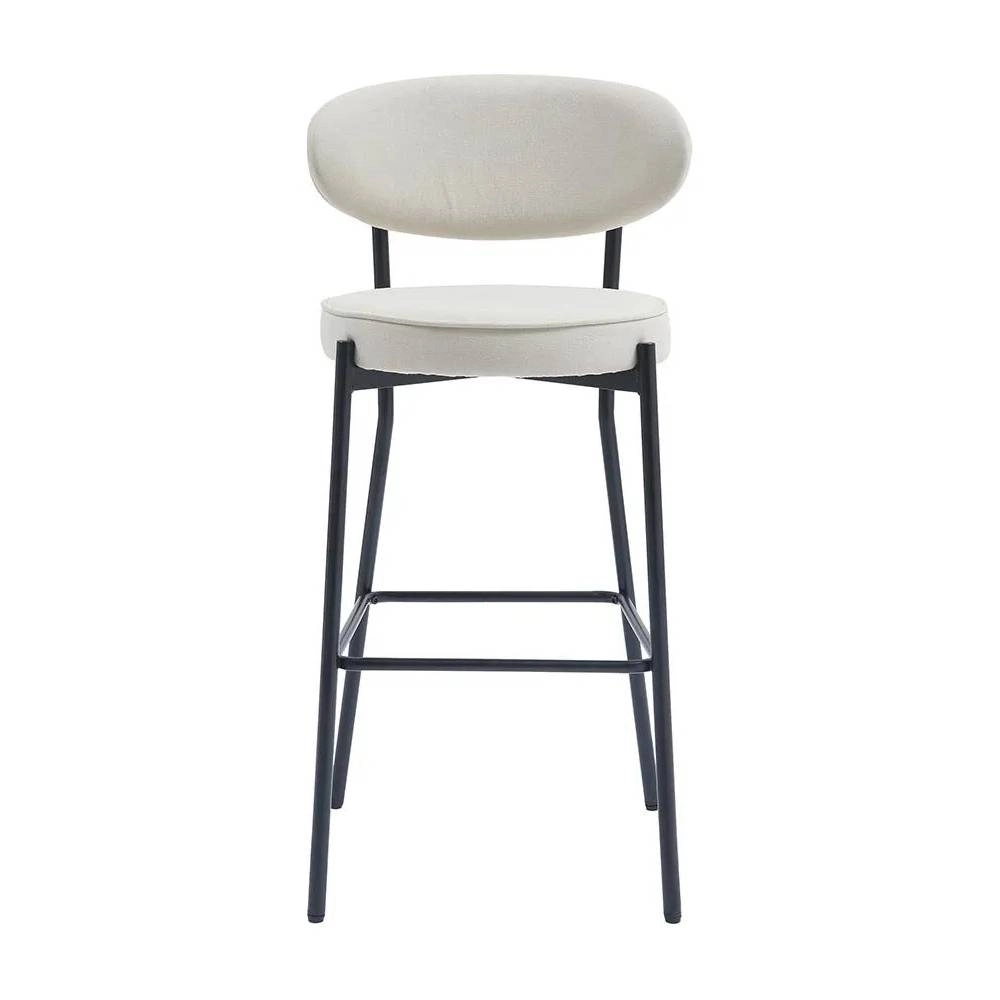 Banqueta Rivatti Eva Com Tecido Off White