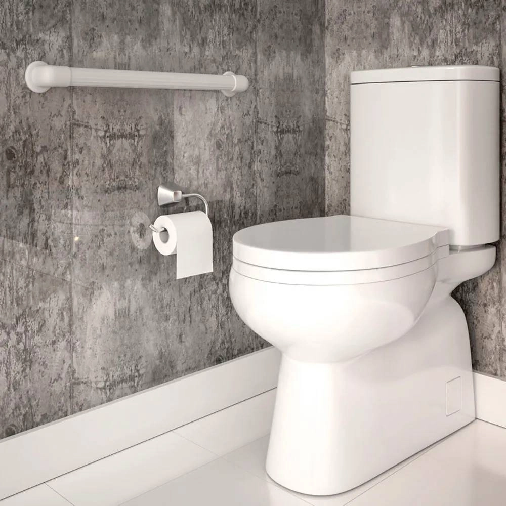 Barra de Apoio Astra Reta 50CM PVC BP36/5*BR Barra de Apoio Astra Reta 50CM PVC BP36/5*BR