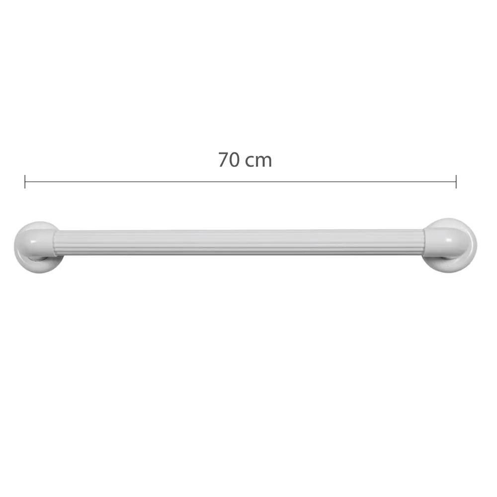 Barra de Apoio Astra Reta 70CM PVC BP36/7*BR Barra de Apoio Astra Reta 70CM PVC BP36/7*BR
