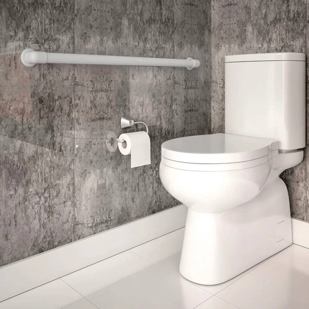 Barra de apoio Astra Reta 80CM PVC BR Barra de apoio Astra Reta 80CM PVC BR