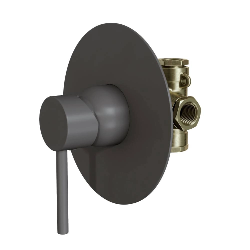 Base Monocomando para Chuveiro ou Banheira Slim Fani 6416 BK95 