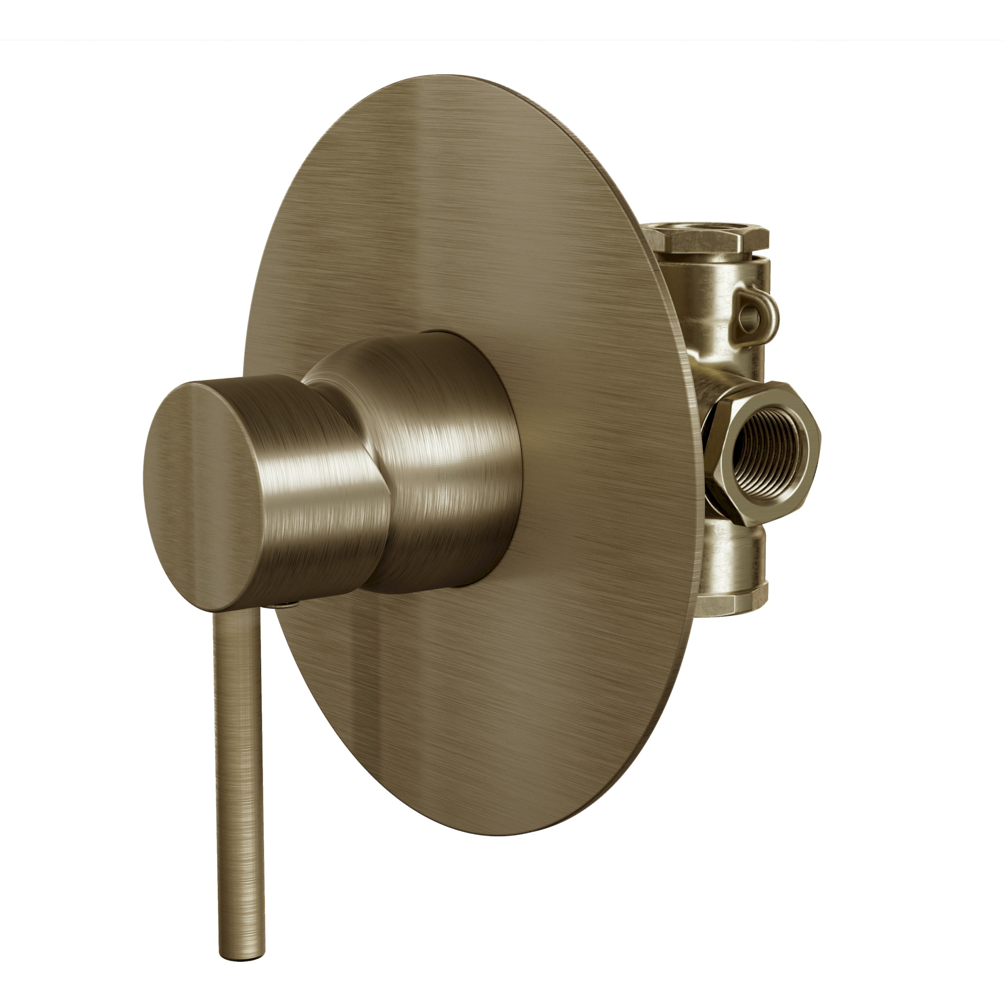 Base Monocomando para Chuveiro ou Banheira Slim Fani 6416 OV95 Ouro Velho