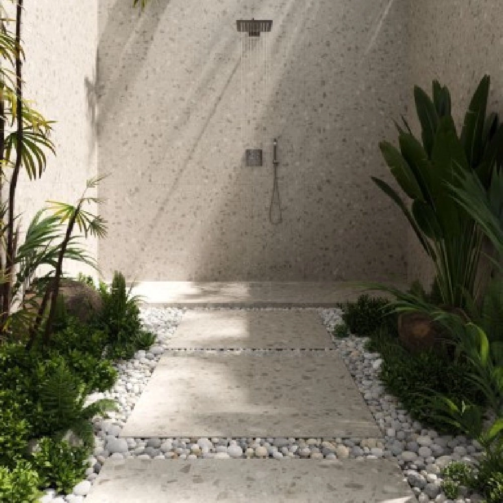 Biancogres Porcelanato 100x100 Dorcia Terrazo Beige Satin Retificado Biancogres Porcelanato 100x100 Dorcia Terrazo Beige Satin Retificado