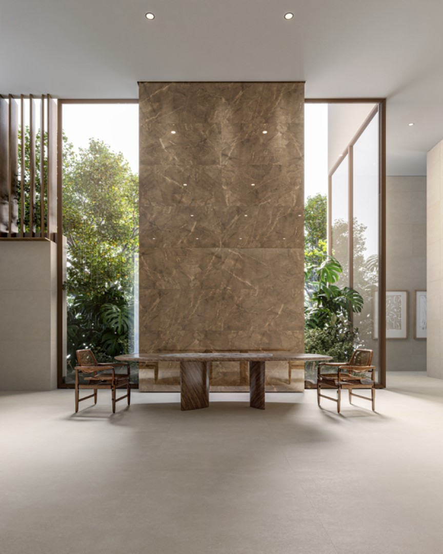 Biancogres Porcelanato 100x100 Persia Beige Satin Retificado