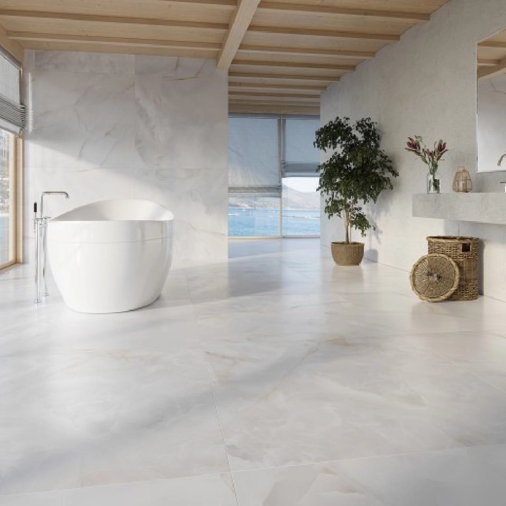 Biancogres Porcelanato 60x120 Onix Bianco Satin Acetinado Retificado