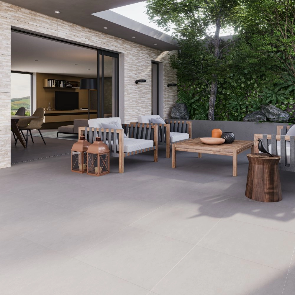 Biancogres Porcelanato 60x60 Cemento Grigio Externo Retificado