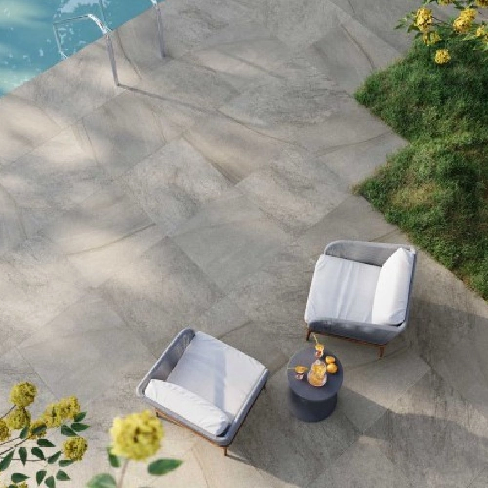 Biancogres Porcelanato 80x80 Arenito Mix Grafite Super Externo Retificado