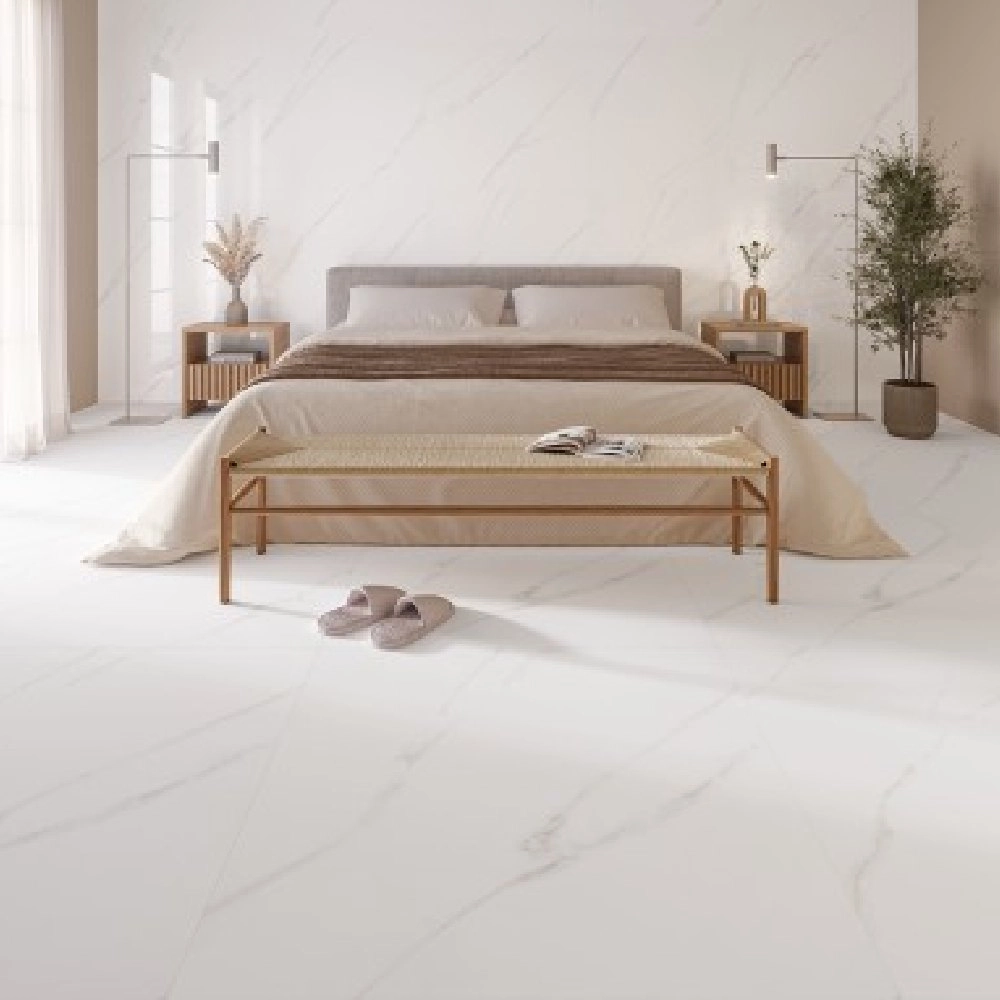 Biancogres Porcelanato 80x80 Malden Bianco Satin Reficado Biancogres Porcelanato 80x80 Malden Bianco Satin Reficado