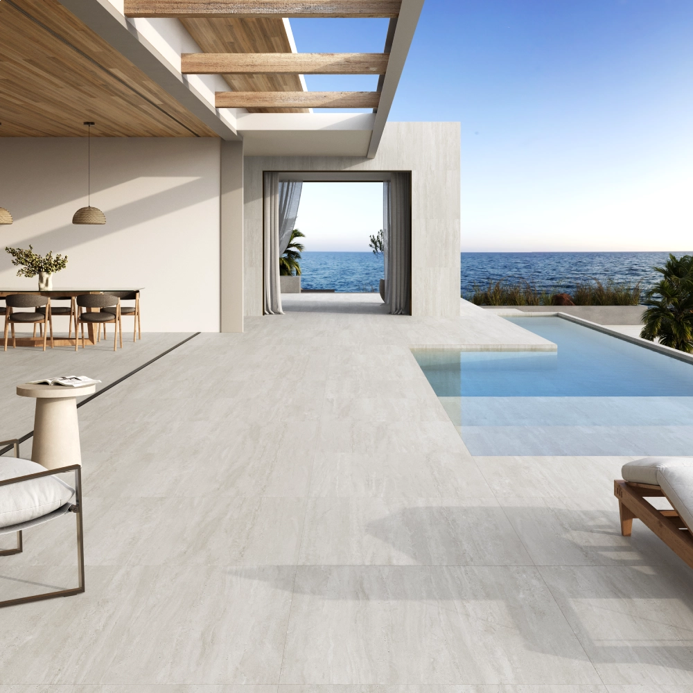 Biancogres Porcelanato 80x80 Travertino Classico Satin Retificado