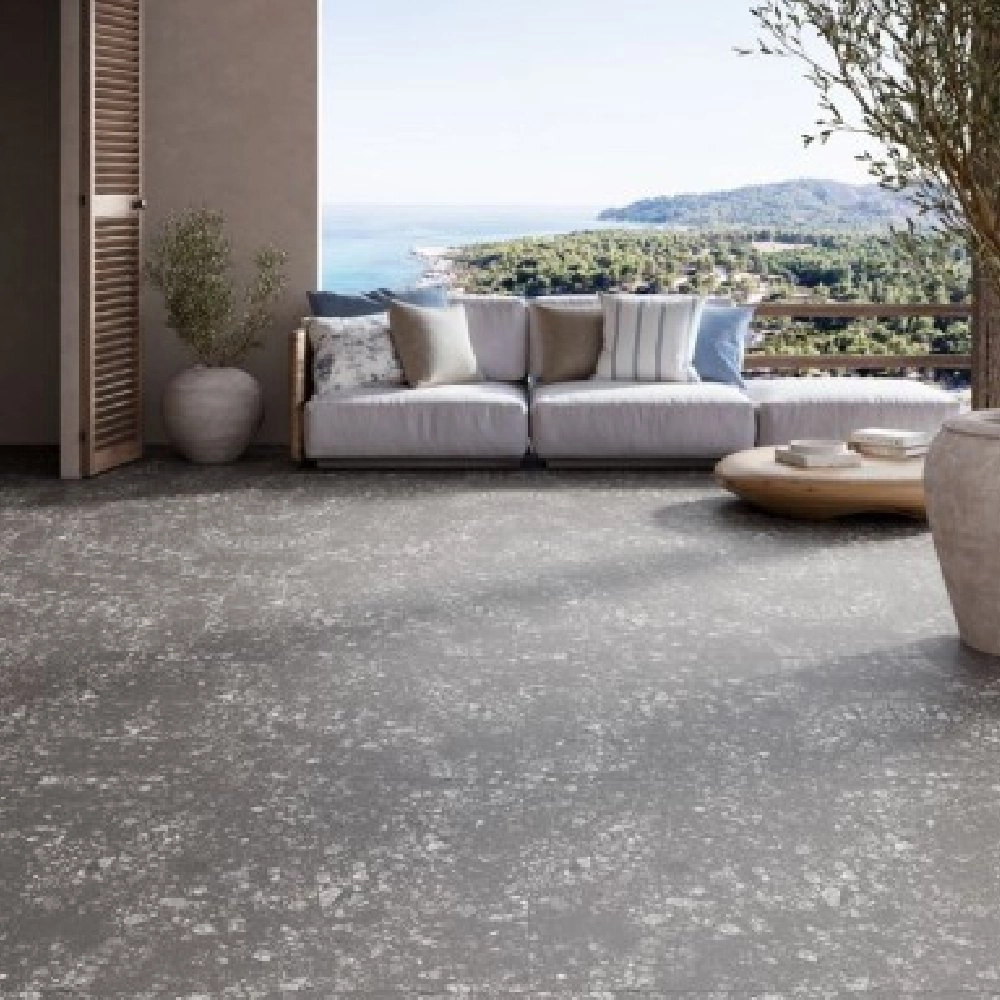 Biancogres Porcelanato 90x90 Cannes Terrazzo Grafite Externo Retificado Biancogres Porcelanato 90x90 Cannes Terrazzo Grafite Externo Retificado