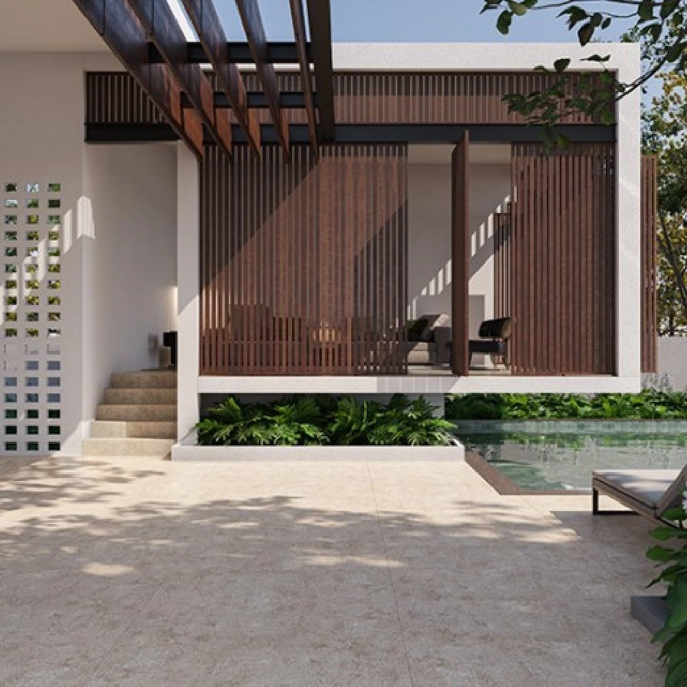 Biancogres Porcelanato 90x90 Pietra Nicolau Beige Externo Retificado Biancogres Porcelanato 90x90 Pietra Nicolau Beige Externo Retificado