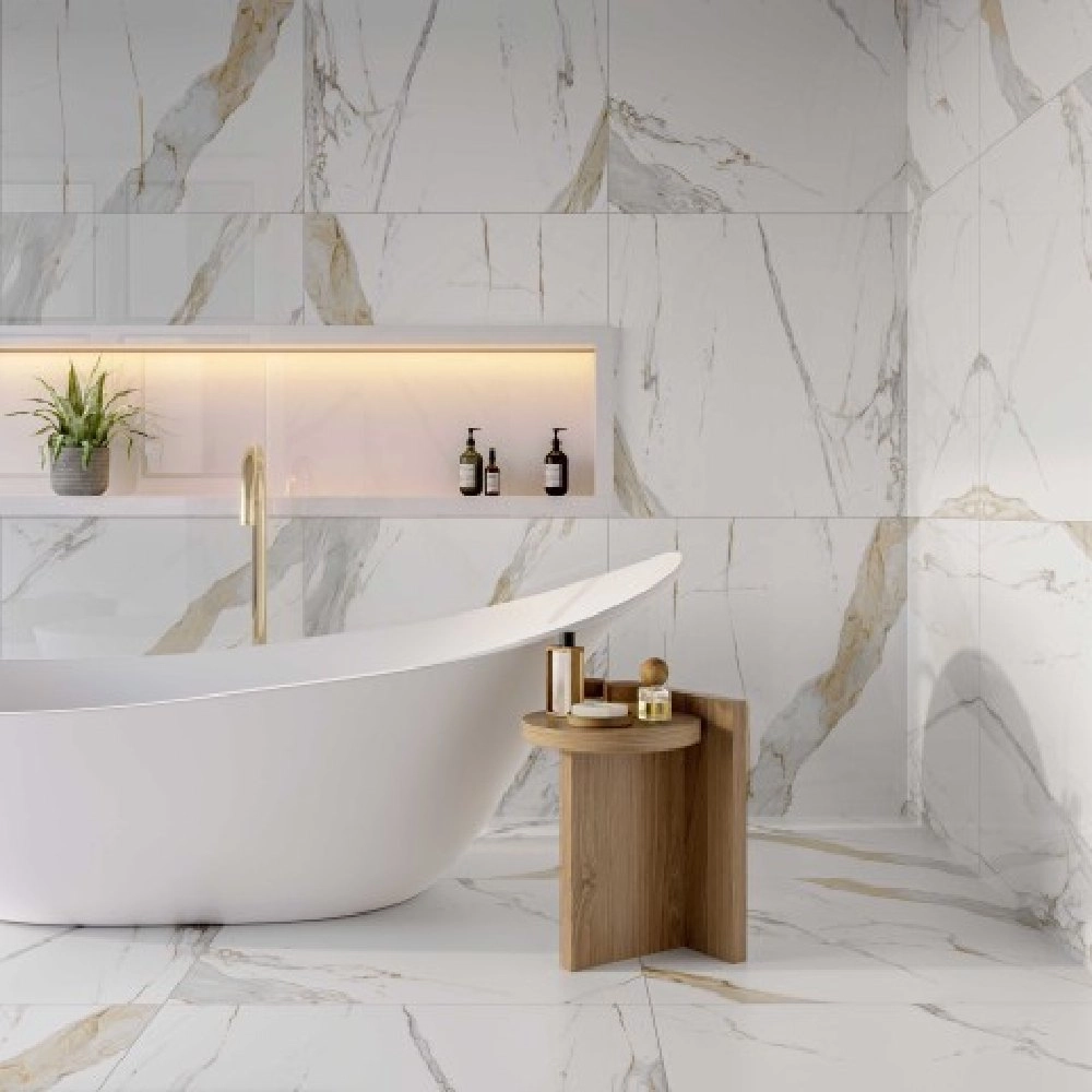 Biancogres Porcelanato Comercial 80x80 Calacata Oro Satin Retificado