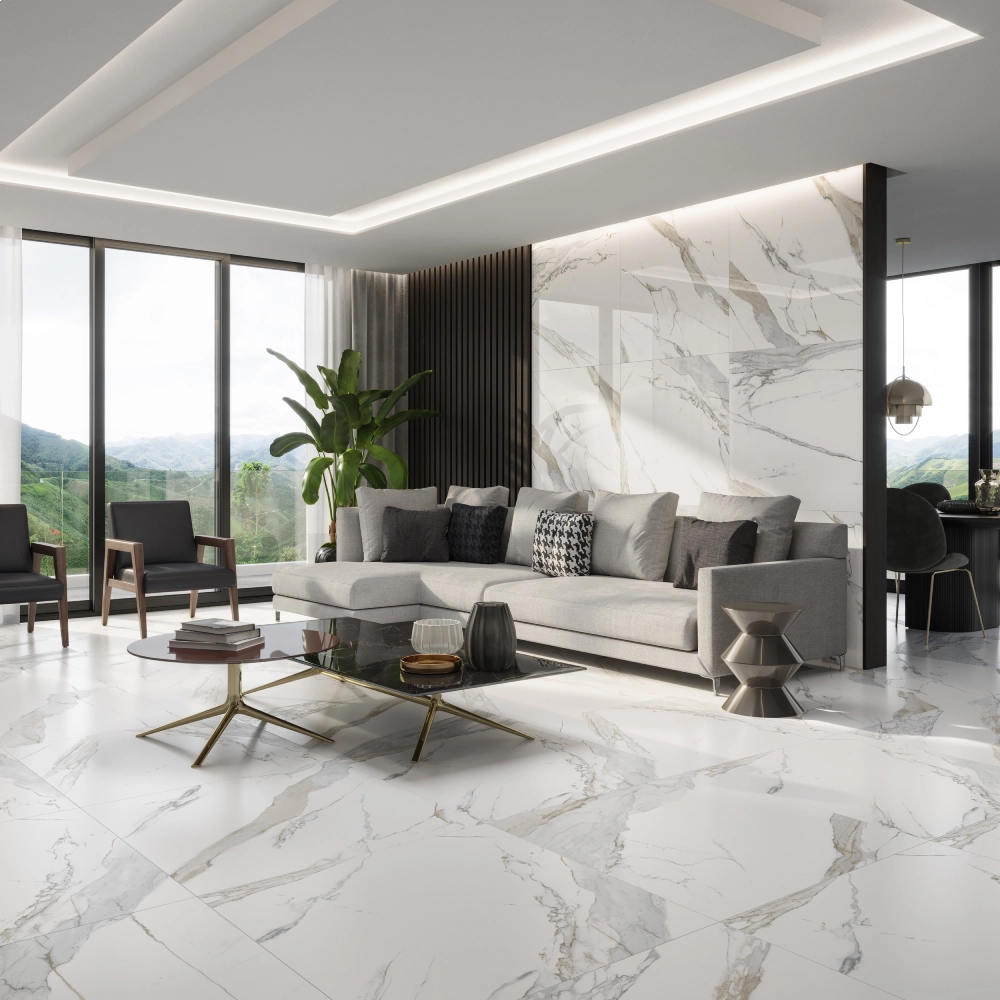 Biancogres Porcelanato Comercial 90x90 Calacata Oro Lux Polido Retificado