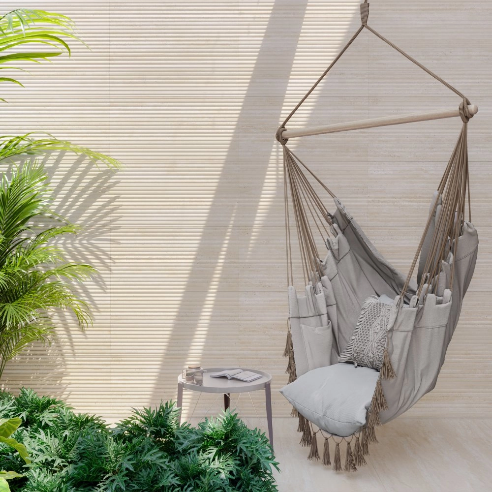 Biancogres Revestimento 45x90 Aris Travertino Classico Retificado
