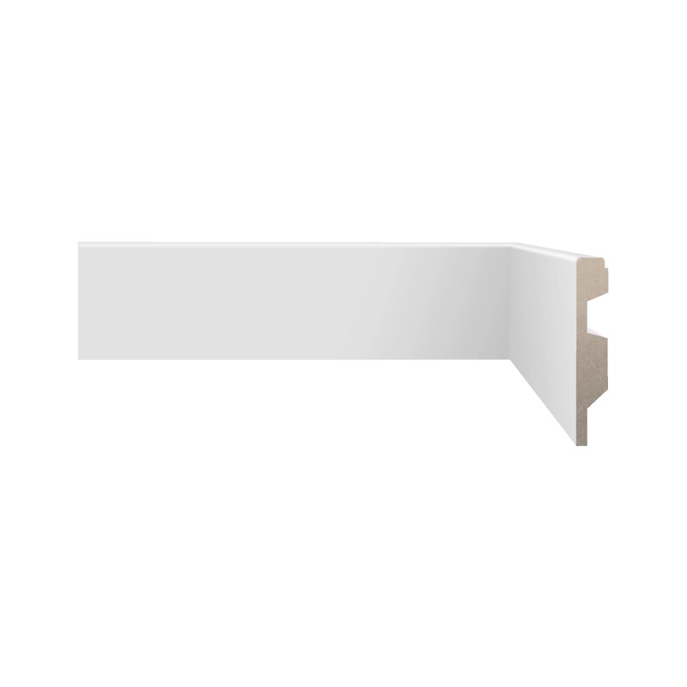 Biancogres Rodape 7x240cm Tech Branco Liso