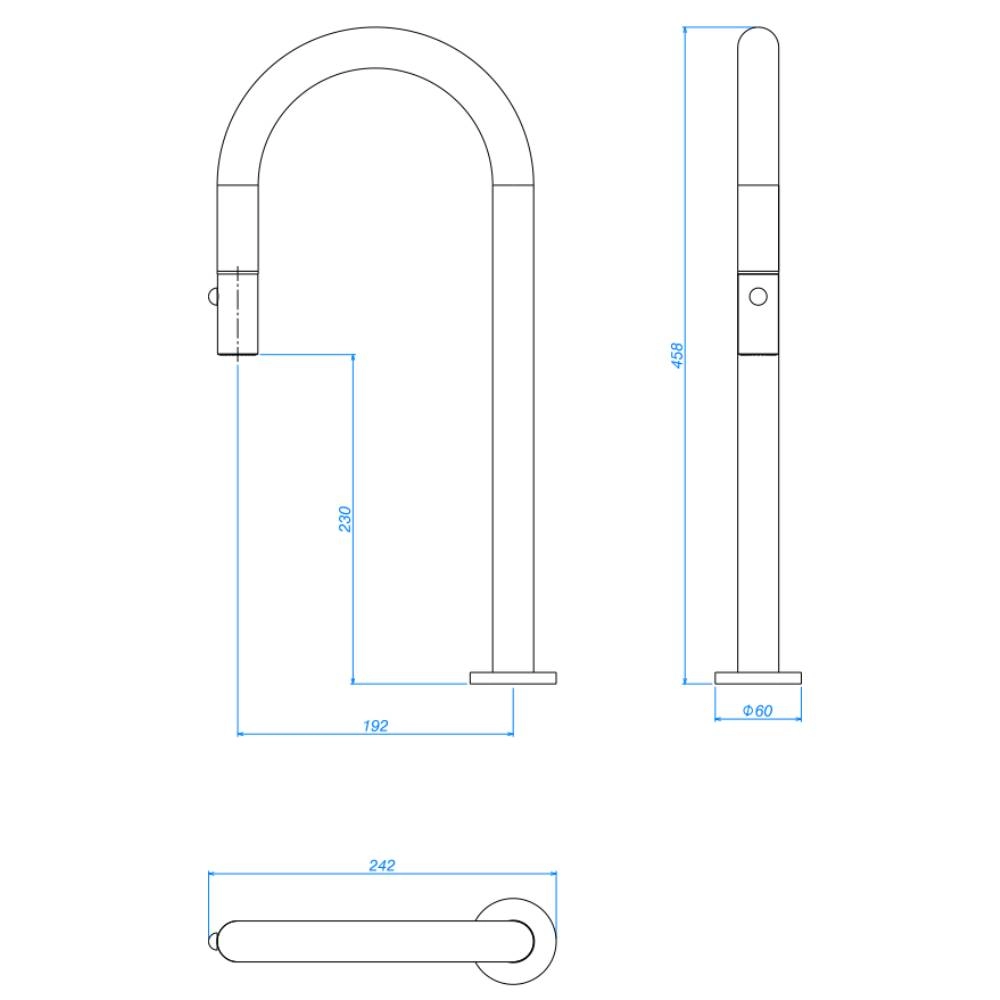 Bica de Mesa para Cozinha Cromado Deca You 1292.C99
