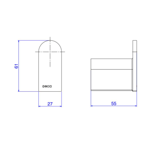 Cabide Versa Deca Cromado 2060.C31 Cabide Versa Deca Cromado 2060.C31
